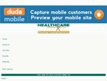 Tablet Screenshot of healthcareseeker.com